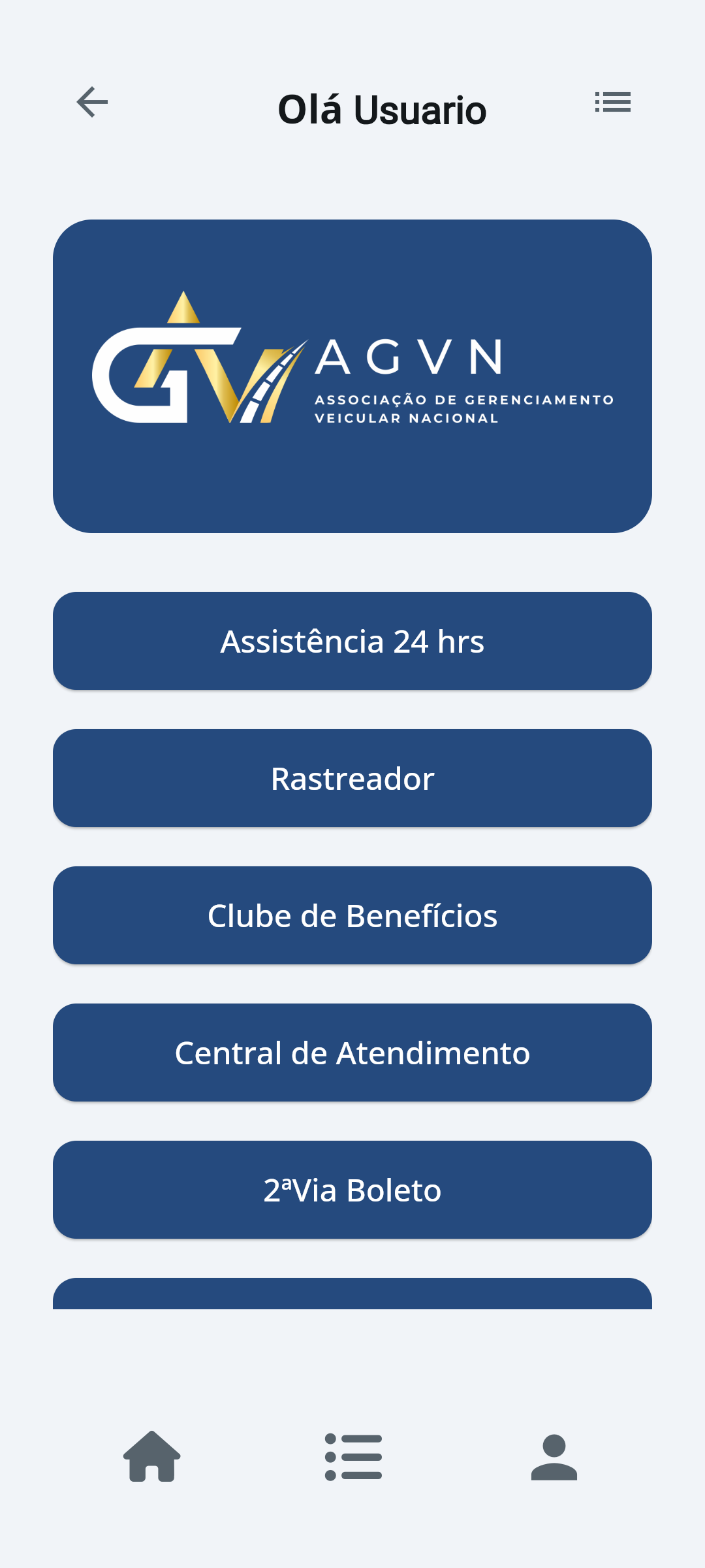 Canais de atendimento AGVN